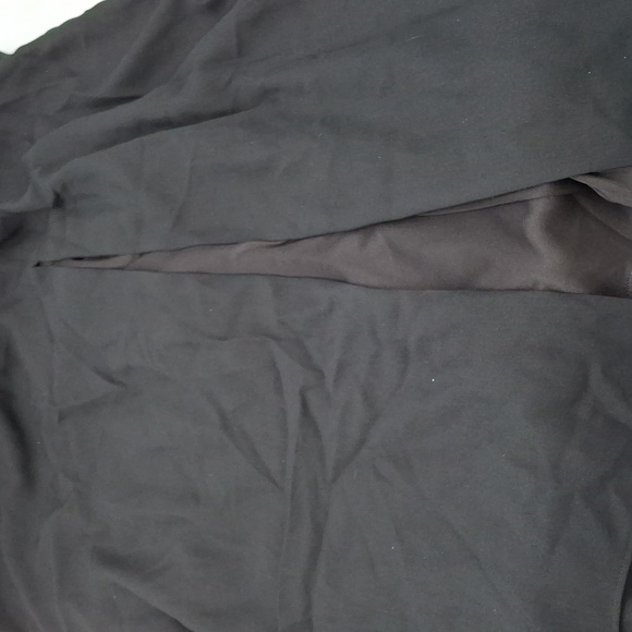 After Six Strapless Pleated Faux Wrap Front Slit Trumpet Gown Black 20R - Picture 5 of 11